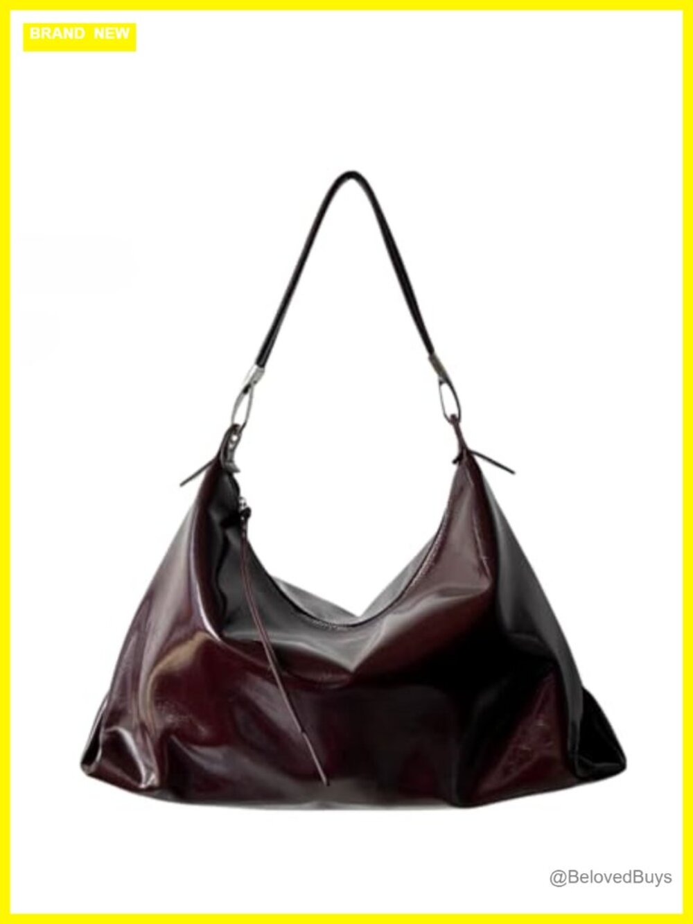 Large Hobo Tote Bag Vegan Leather Shoulder Crossbody